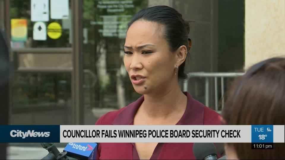 Screenshot of CityNews coverage of councillor Vivian Santos following WPS denying her security clearance to join police board